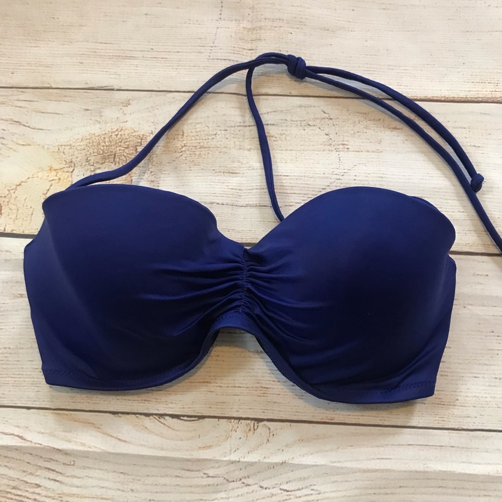 Victoria’s Secret Bandeau Bikini Top -32DD Blue
